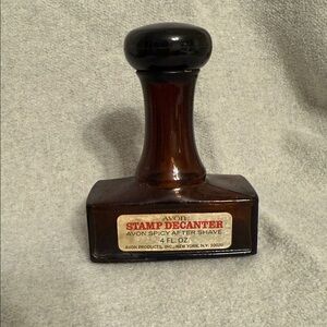 Vintage Avon Stamp Decanter